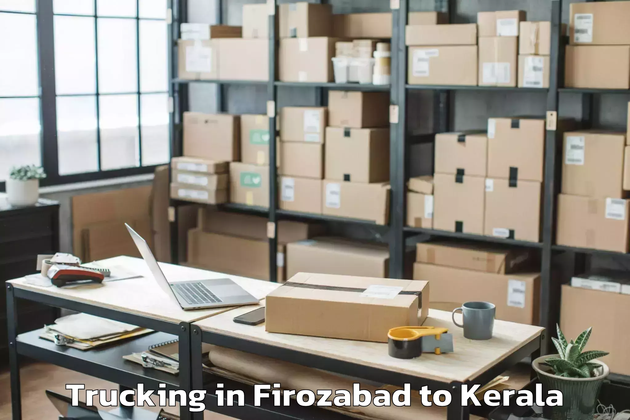 Reliable Firozabad to Adur Kla Trucking